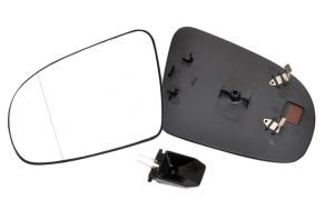 VERRE DE RÉTROVISEUR OPEL CORSA B 1993-2000 AVEC SUPPORT / ASPHÉRIQUE / GAUCHE