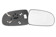 VERRE DE RÉTROVISEUR OPEL CORSA C 2000-2003 AVEC SUPPORT / CONVEXE / DROIT