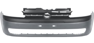 PARE-CHOCS OPEL CORSA C 2002-2003 AVANT / AVEC TROUS GRILLE CHROMÉE / AVEC APPRET PARTIEL 