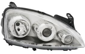 PHARE AVANT OPEL COMBO 2000-2012 TYPE ZKW / H7+H1 / DROIT