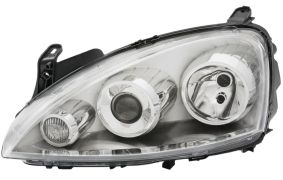 PHARE AVANT OPEL CORSA C 2003-2006 TYPE ZKW / H7+H1 / AVEC MOTEUR / GAUCHE