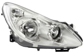 PHARE AVANT OPEL CORSA D 2006-2011 BASE CHROMÉE / DROIT