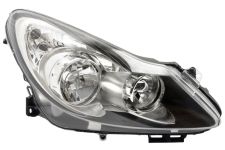 PHARE AVANT OPEL CORSA D 2006-2011 BASE NOIRE / DROIT