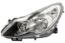 PHARE AVANT OPEL CORSA D 2006-2011 BASE NOIRE / GAUCHE