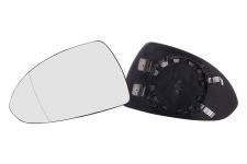 VERRE DE RÉTROVISEUR OPEL CORSA D 2006-2011 AVEC SUPPORT / CHAUFFANT / ASPHÉRIQUE / GAUCHE