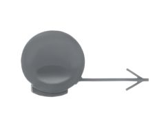 COUVRE CROCHET OPEL CORSA D 2006-2011 PARE-CHOCS AVANT 