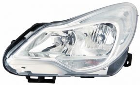 PHARE AVANT OPEL CORSA D 2011-2015 BASE CHROMÉE / GAUCHE