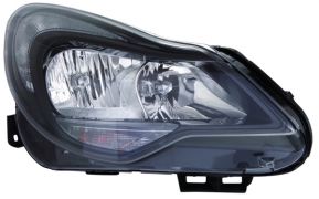 PHARE AVANT OPEL CORSA D 2011-2015 BASE NOIRE / DROIT