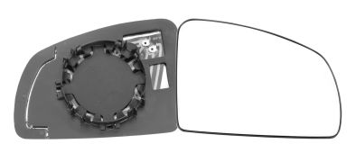 VERRE DE RÉTROVISEUR OPEL MERIVA 2003-2006 AVEC SUPPORT / CHAUFFANT / CONVEXE / DROIT