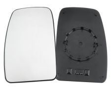 VERRE DE RÉTROVISEUR NISSAN INTERSTAR 2003-2009 AVEC SUPPORT / SUPÉRIEUR / CHAUFFANT / CONVEXE / GAUCHE