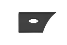 MOULURE AILE RENAULT MASTER 2010-2019 ARRIÈRE / CHÂSSIS LONG (L3) / AVEC TROU FEU CLIGNOTANT / DROITE