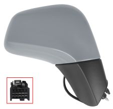 RÉTROVISEUR OPEL MOKKA 2013-2016 ÉLÉCTRIQUE / CHAUFFANT / RABATTABLE ÉLÉCTRIQUEMENT / CORPS NOIR / COQUE AVEC APPRET / DROIT