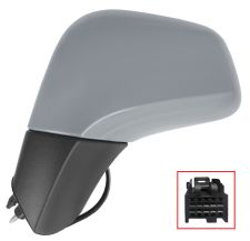 RÉTROVISEUR OPEL MOKKA 2013-2016 ÉLÉCTRIQUE / CHAUFFANT / RABATTABLE ÉLÉCTRIQUEMENT / CORPS NOIR / COQUE AVEC APPRET / GAUCHE