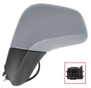 RÉTROVISEUR OPEL MOKKA X 2016-2020 ÉLÉCTRIQUE / CHAUFFANT / RABATTABLE ÉLÉCTRIQUEMENT / CORPS NOIR / COQUE AVEC APPRET / GAUCHE