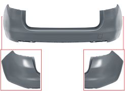 PARE-CHOCS OPEL ASTRA K 2015-2019 ARRIÈRE / BREAK / AVEC APPRET