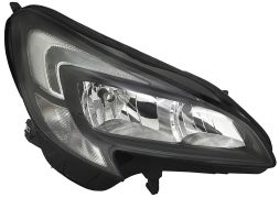PHARE AVANT OPEL CORSA E 2015-2019 DETAIL NOIR / DROIT