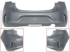 PARE-CHOCS OPEL CORSA F 2019-2023 ARRIÈRE / AVEC 4 CAPTEUR / AVEC APPRET