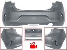 PARE-CHOCS OPEL CORSA F 2019-2023 ARRIÈRE / AVEC 6 CAPTEUR / AVEC CAMÉRA / AVEC APPRET