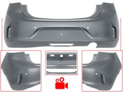 PARE-CHOCS OPEL CORSA F 2019-2023 ARRIÈRE / AVEC 6 CAPTEUR / AVEC CAMÉRA / AVEC APPRET