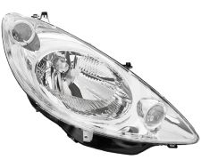 PHARE AVANT PEUGEOT 1007 2004-2010 BASE CHROMÉE / DROIT