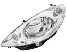 PHARE AVANT PEUGEOT 1007 2004-2010 BASE CHROMÉE / GAUCHE