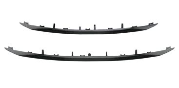 MOULURES GRILLE PEUGEOT 2008 2012-2016 FACE AVANT / 2 PIÈCES / NOIRE