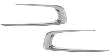 MOULURES PARE-CHOCS PEUGEOT 2008 2016-2019 AVANT / CHROMÉE / KIT / GAUCHE+DROITE