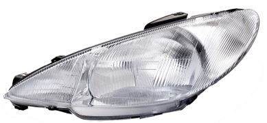 PHARE PEUGEOT 206 1998-2008 OPTIQUE SIMPLE / GAUCHE