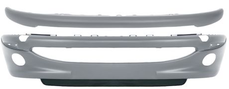 PARE-CHOCS PEUGEOT 206 1998-2008 AVANT / AVEC ANTIBROUILLARDS / AVEC APPRET / AVEC MOULURE AVEC APPRET