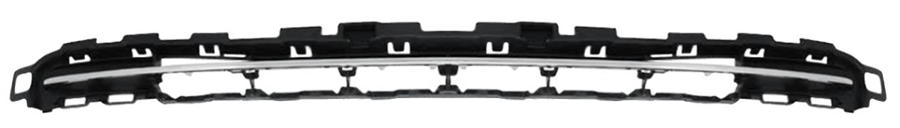 GRILLE PEUGEOT 207 2009-2012 PARE-CHOCS AVANT / SUPÉRIEURE / MOULURE CHROMÉE / CENTRALE 