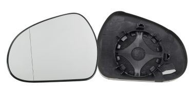 VERRE DE RÉTROVISEUR PEUGEOT 207 2007-2009 AVEC SUPPORT / ASPHÉRIQUE / GAUCHE