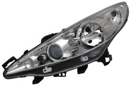 PHARE AVANT PEUGEOT 207 2009-2012 BASE NOIRE / GAUCHE