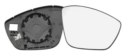 VERRE DE RÉTROVISEUR PEUGEOT 308 2013-2017 AVEC SUPPORT / CHAUFFANT / CONVEXE / DROIT