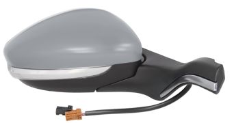RÉTROVISEUR PEUGEOT 2008 2012-2016 ENJOLIVEUR CHROMÉ / ÉLÉCTRIQUE / CHAUFFANT / FEU CLIGNOTANT / AVEC SONDE / AVEC APPRET / DROIT