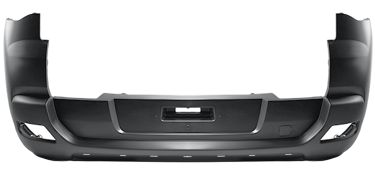 PARE-CHOCS PEUGEOT 3008 2009-2013 ARRIÈRE / AVEC TROUS MOULURE / AVEC APPRET