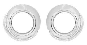 ENJOLIVEURS ANTIBROUILLARDS PEUGEOT 307 2005-2007 PARE-CHOCS AVANT / CHROMÉS / KIT / GAUCHE+DROIT 