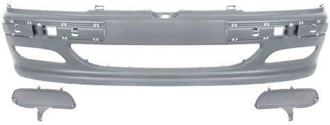 PARE-CHOCS PEUGEOT 406 1995-1999 AVANT / AVEC CACHES / AVEC APPRET