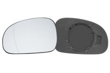 VERRE DE RÉTROVISEUR PEUGEOT 406 1995-1999 AVEC SUPPORT / ASPHÉRIQUE / BLEU / GAUCHE