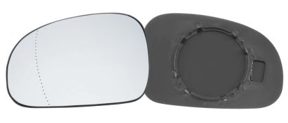 VERRE DE RÉTROVISEUR PEUGEOT 406 1995-1999 AVEC SUPPORT / ASPHÉRIQUE / BLEU / GAUCHE