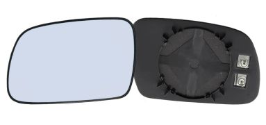 VERRE DE RÉTROVISEUR PEUGEOT 407 2004-2011 AVEC SUPPORT / CHAUFFANT / CONVEXE / BLEU / GAUCHE