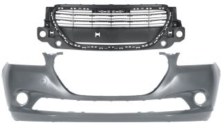 PARE-CHOCS PEUGEOT 301 2012-2017 AVANT / AVEC GRILLE / AVEC APPRET