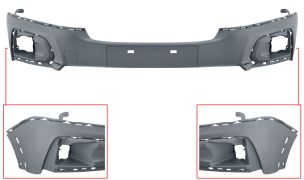 PARE-CHOCS PEUGEOT RIFTER 2018-> AVANT / CENTRAL / AVEC APPRET