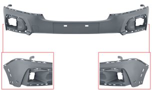 PARE-CHOCS PEUGEOT RIFTER 2018-> AVANT / CENTRAL / AVEC CAPTEUR / AVEC APPRET