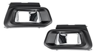 KIT MOULURES ANTIBROUILLARDS PEUGEOT 308 2017-2021 PARE-CHOCS AVANT / MODÈLE PHARES FULL LED / GAUCHE+DROIT