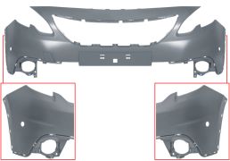 PARE-CHOCS PEUGEOT 2008 2016-2019 AVANT / SUPÉRIEURE / AVEC TROUS MOULURE / AVEC CAPTEUR / AVEC APPRET