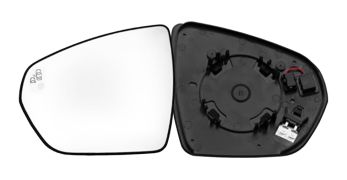 VERRE DE RÉTROVISEUR CITROEN C5 AIRCROSS 2022-> AVEC SUPPORT / CHAUFFANT / SIDE ASSIST / CONVEXE / GAUCHE