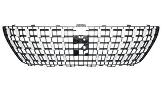 GRILLE PEUGEOT 3008 2017-2021 FACE AVANT / MODÈLE PHARES HALOGÈNES / CHROMÉS