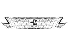 GRILLE PEUGEOT 5008 2021-2024 FACE AVANT / AVEC DÉTAILS CHROMÉS