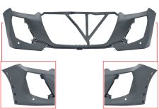 PARE-CHOCS PEUGEOT 208 2023-> AVANT / MODÈLE GT LINE / AVEC TROUS MOULURE / AVEC 2 CAPTEUR / AVEC APPRET