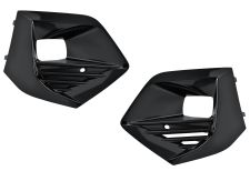 GRILLES PEUGEOT 2008 2019-> PARE-CHOCS AVANT / AVEC ANTIBROUILLARDS / NOIRE BRILLANTE / KIT / GAUCHE+DROITE